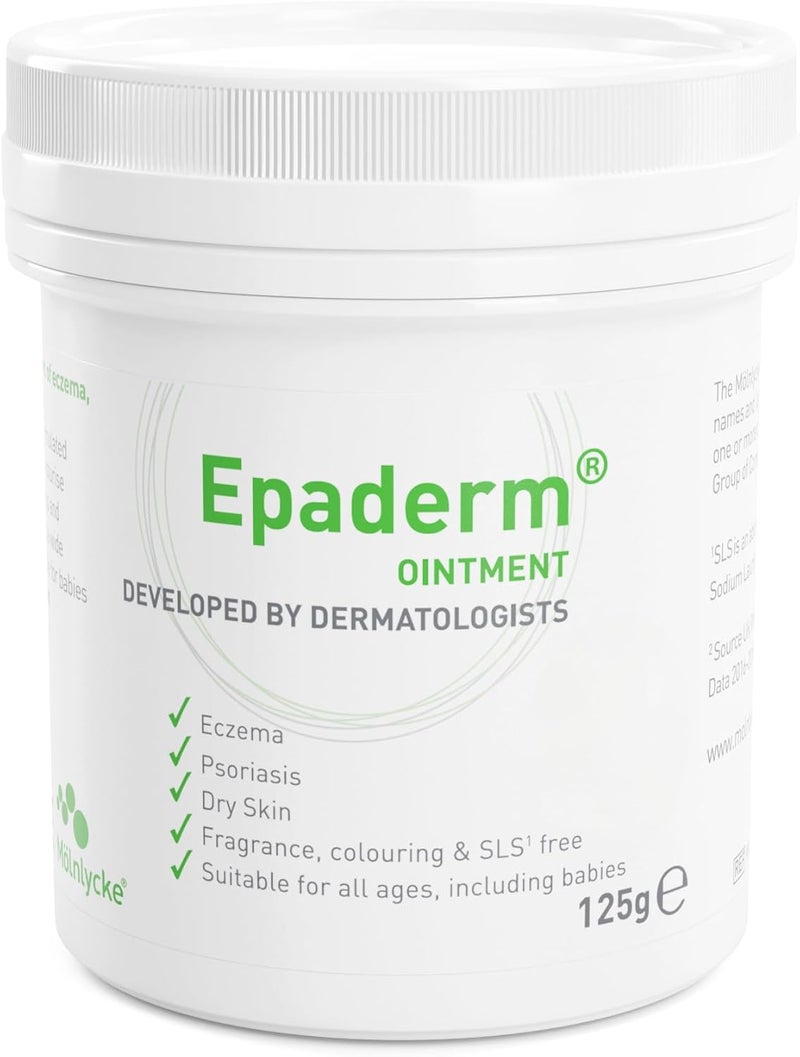 Epaderm Ointment 125g - Dermatologist Developed Skin Moisturizer for Eczema, Psoriasis, and Dry Skin - Image 1